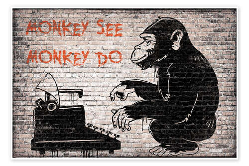 Banksy - Monkey See Monkey Do Banksy - Monkey See Monkey Do