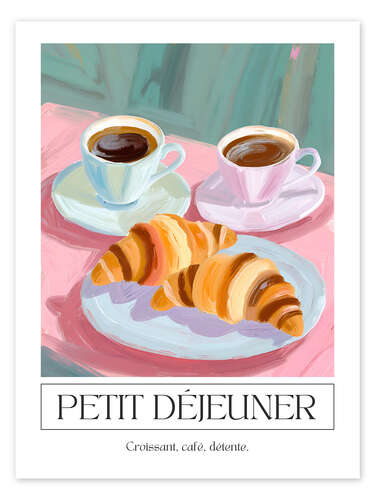 Petit Déjeuner - Croissant, Café, Détente Petit Déjeuner - Croissant, Café, Détente